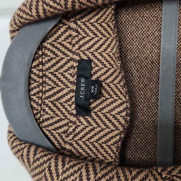 J. Crew Womens Sophie Open-Front Cardigan/Sweater w/ Pockets Size XS Brown/Beige - Picture 5 of 9